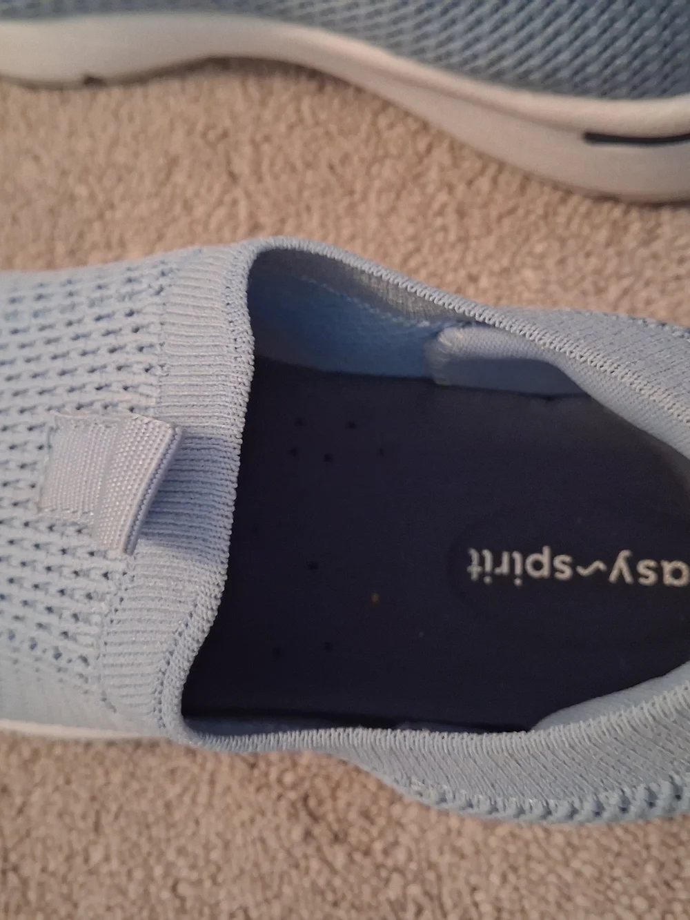 Easy Spirit Light Blue Slip-On Women's Sneakers